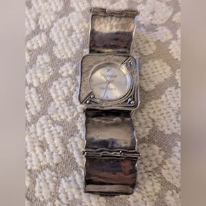Silpada T1372 Chunky Sterling Silver Square Link Watch